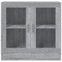 Mobile Vetrina Grigio Sonoma 82,5x30,5x80 cm Legno Multistrato