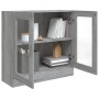 Mobile Vetrina Grigio Sonoma 82,5x30,5x80 cm Legno Multistrato