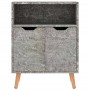 Credenza Grigio Cemento 60x30x72 cm in Legno Multistrato