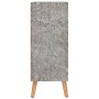 Credenza Grigio Cemento 60x30x72 cm in Legno Multistrato