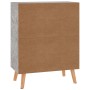 Credenza Grigio Cemento 60x30x72 cm in Legno Multistrato