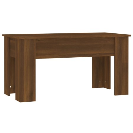 Tavolino Salotto Rovere Marrone 101x49x52 cm Legno Multistrato