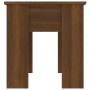 Tavolino Salotto Rovere Marrone 101x49x52 cm Legno Multistrato