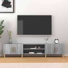 Mobile TV Grigio Sonoma 180x31,5x40 cm in Legno Multistrato