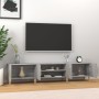 Mobile TV Grigio Sonoma 180x31,5x40 cm in Legno Multistrato