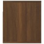 Comodino a Muro Rovere Marrone 50x36x40 cm