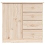 Credenza ALTA 77x35x73 cm in Legno Massello di Pino