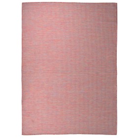 Tappeto da Esterni a Tessitura Piatta 200x280 cm Rosso