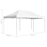 Gazebo Professionale Pieghevole Alluminio 6x3 m Bianco