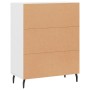 Credenza Bianca 69,5x34x90 cm in Legno Multistrato