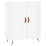 Credenza 69,5x34x90 cm in Legno Multistrato Bianco Lucido