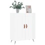 Credenza 69,5x34x90 cm in Legno Multistrato Bianco Lucido