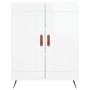 Credenza 69,5x34x90 cm in Legno Multistrato Bianco Lucido