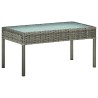 Set Divani da Giardino 5pz con Cuscini in Polyrattan Grigio