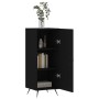 Credenza Nero 34,5x34x90 cm in Legno Multistrato