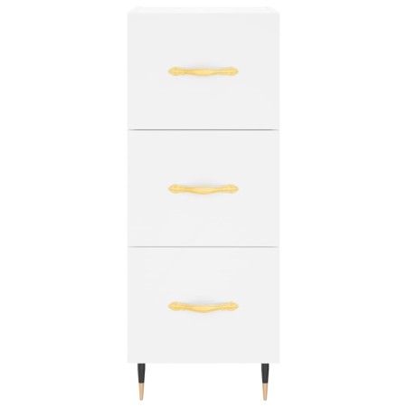 Credenza Bianca 34,5x34x90 cm in Legno Multistrato