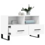 Mobile Porta TV Bianco 80x36x50 cm in Legno Multistrato