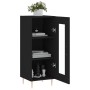 Credenza Nero 34,5x34x90 cm in Legno Multistrato