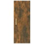 Armadietto a Muro Rovere Fumo 34,5x34x90cm in Legno Multistrato