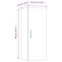 Armadietto a Muro Rovere Fumo 34,5x34x90cm in Legno Multistrato