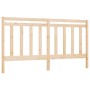 Testiera per Letto 206x4x100 cm in Legno Massello di Pino
