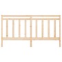Testiera per Letto 206x4x100 cm in Legno Massello di Pino