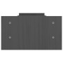 Supporto per Monitor Grigio 100x27x15 cm Legno Massello di Pino