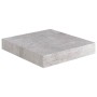 Scaffali a Parete 2 pz Grigio Cemento 23x23,5x3,8 cm in MDF