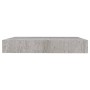 Scaffali a Parete 2 pz Grigio Cemento 23x23,5x3,8 cm in MDF