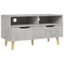 Mobile Porta TV Grigio Cemento 90x40x48,5 cm Legno Multistrato