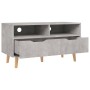 Mobile Porta TV Grigio Cemento 90x40x48,5 cm Legno Multistrato