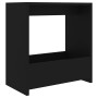 Tavolino Nero 50x26x50 cm in Legno Multistrato