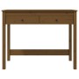 Scrivania con Cassetti Miele 100x50x78 cm Legno Massello Pino