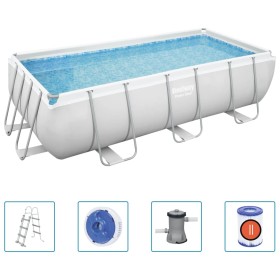 Bestway Power Steel Set Piscina Rettangolare 404x201x100 cm