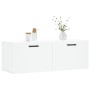 Mobile a Parete Bianco 100x36,5x35 cm in Legno Multistrato