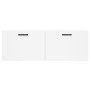 Mobile a Parete Bianco 100x36,5x35 cm in Legno Multistrato