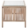 Set Divani da Giardino 4 pz con Cuscino in Polyrattan Beige