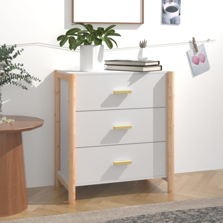 Credenza Bianca 62x38x70 cm in Legno Multistrato