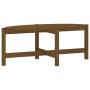 Tavolino da Salotto Miele 118x63x45cm in Legno Massello di Pino