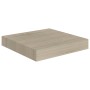 Scaffali a Parete 4 pz Rovere 23x23,5x3,8 cm in MDF