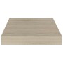 Scaffali a Parete 4 pz Rovere 23x23,5x3,8 cm in MDF