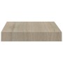 Scaffali a Parete 4 pz Rovere 23x23,5x3,8 cm in MDF