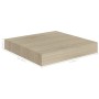 Scaffali a Parete 4 pz Rovere 23x23,5x3,8 cm in MDF