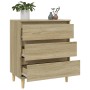 Credenza Rovere Sonoma 60x35x70 cm in Legno Multistrato