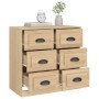 Credenza Rovere Sonoma 70x35,5x67,5 cm in Legno Multistrato