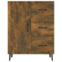 Credenza Rovere Fumo 69,5x34x90 cm in Legno Multistrato