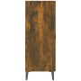 Credenza Rovere Fumo 69,5x34x90 cm in Legno Multistrato