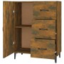 Credenza Rovere Fumo 69,5x34x90 cm in Legno Multistrato