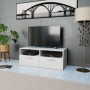 Mobile Porta TV in Legno Multistrato 95x35x36 cm Bianco