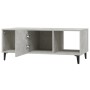 Tavolino Salotto Grigio Cemento 102x50x40 cm Legno Multistrato